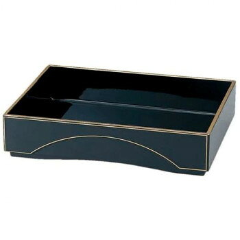 福井クラフト　御條盛器 黒縁金ライン 70009760