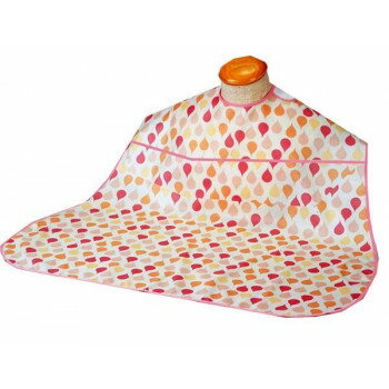 竹虎 食事用エプロン ソフラピレンエプロン しずく ポケット付 102251・オレンジ