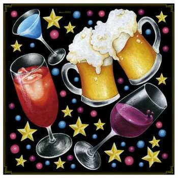 デコレーションシール ビール・カクテル・ワイン 68563