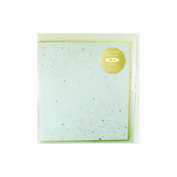 二つ折り スパークリング色紙 ミニ　ホワイト　62-245