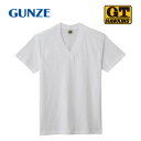 グンゼ インナーTシャツ G.T.HAWKINS 半袖 Vネック 2枚組 ホワイト L HK10152