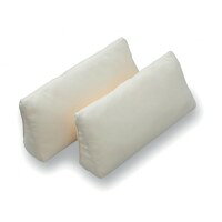 ポジショニングクッション。中材には「極小ビーズ」と「わた」を絶妙なバランスで配合しました。「極小ビーズ」が身体にフィットし、「わた」が形を保ってくれます。長時間、身体にフィットしているものだから、表地の通気性や吸湿性にも配慮した素材でつくりました。柔らかな肌触りはずっと触れていたい心地よさ。サイズ幅20×長40cm(1個あたり)個装サイズ：20×40×20cm重量0.125kg(1個あたり)個装重量：250g素材・材質生地/表地:ポリエステル100％、裏地:ポリエステル100％中身:ポリエステルわた、ポリスチレンビーズ仕様カラー:クリーム使用方法:床ずれ防止補助具として使用カバー取外し不可洗濯可(手洗い)セット内容小・2個セット製造国日本ポジショニングクッション。※サイズ、重量は目安の数値となります。ウェルピーの中材使用例:30度側臥位使用例:車いすの場合(背中に使って、リラックスしながら正しい姿勢を作ります。)中材には「極小ビーズ」と「わた」を絶妙なバランスで配合しました。「極小ビーズ」が身体にフィットし、「わた」が形を保ってくれます。長時間、身体にフィットしているものだから、表地の通気性や吸湿性にも配慮した素材でつくりました。柔らかな肌触りはずっと触れていたい心地よさ。