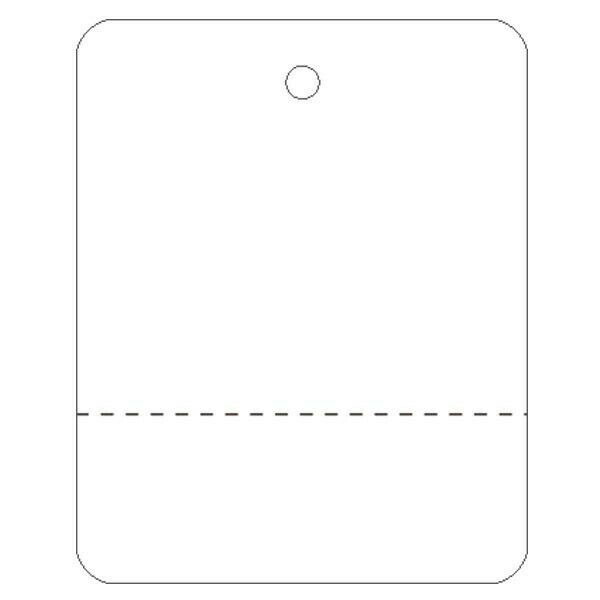 ササガワ タカ印 18-1507 提札 糸なし 白無地 ミシン入 500枚