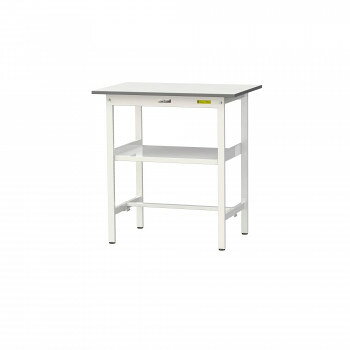 山金工業(YamaTec) SUPH-960F-WW ワークテーブル150シリーズ 固定式 中間棚付 (H95...