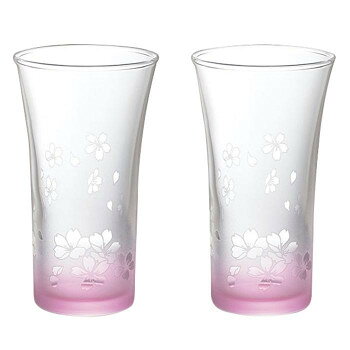 ガラス　一口ビール　ペア　桜の舞　16-752-5