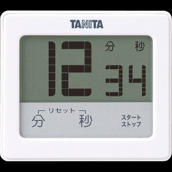TANITA タニタ 防水タッチパネルタイマー TD-414 ホワイト
