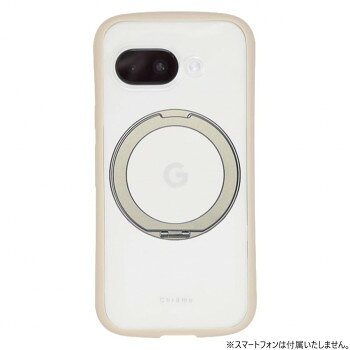 Chrme-CLEAR+mag GooglePixel10a専用背面型ケースベージュ GP10a-CHMG07