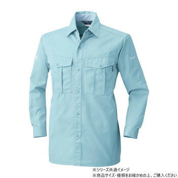 桑和 4225 長袖シャツ 5Lサイズ パウダB(204)