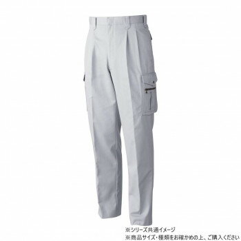 桑和 5338 ツータックカーゴパンツ 79サイズ シルバーグレー(22)
