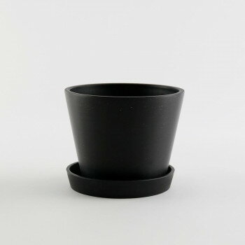 志成販売 エコ素材でできたフラワーポット(LL) ブラック 108032BK