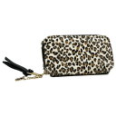 DAICO Pisoraro(ピソラロ) ハラコ アクセサリーポーチ LEOPARD-WH PR244