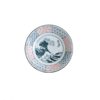 仁峰 Shonzui 染付波富士 大皿 SZ88-A03