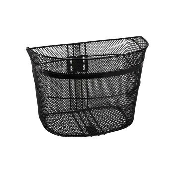 センタン工業　自転車カゴ　メッシュバスケット　黒　NE-370BK