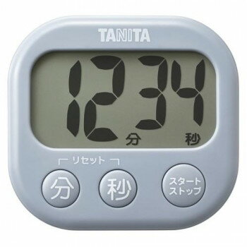TANITA タニタ 抗菌でか見えタイマー ブルーグレー TD-429