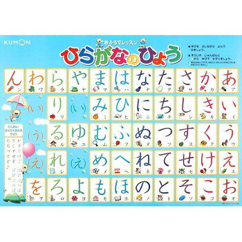 KUMON くもん おふろでレッスン ひらがなのひょう OL-21 2歳〜