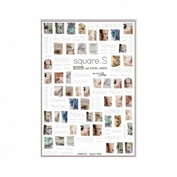 Sha-Nail Pro 写ネイル ネイルシール square.S -White- AYAKO-011 Sha-Nail Pro 写ネイル ネイルシール square.S -White- AYAKO-011