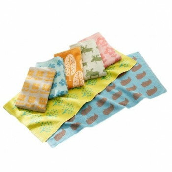 1週間のジャカードフェイスタオル(北欧調) 7柄組 SV-2318-7