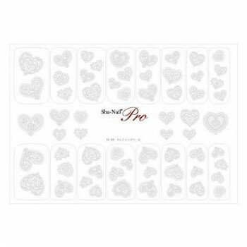 Sha-Nail Pro 写ネイル ネイルシール ハートレース ウェディングベール HL-001 Sha-Nail Pro 写ネイル ネイルシール ハートレース ウェディングベール HL-001