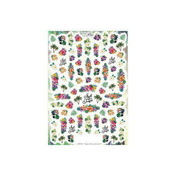 Sha-Nail Pro 写ネイル ネイルシール Tropical Flowers (Vivid) TRF-001