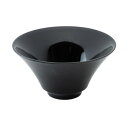 光洋陶器 花伝 白翔 19cm深口ラーメン丼 黒 C-950cc 50130024