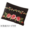 オリムパス ししゅうキット 花刺しゅうの優しい小物 ティッシュケース バラ 9015