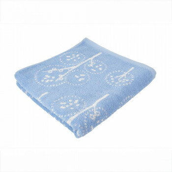 Onnera北欧柄バスタオルピポ ブルー ONZG-7701BL