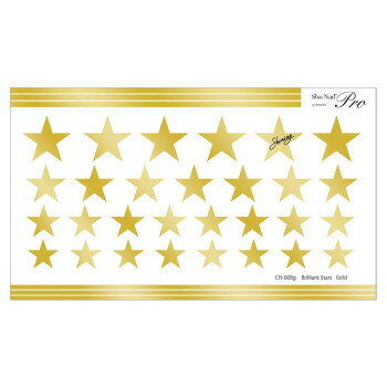 Sha-Nail Charm 写ネイル ネイルシール Brilliant Stars Gold CH-008g Sha-Nail Charm 写ネイル ネイルシール Brilliant Stars Gold CH-008g