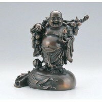竹中銅器　置物「和風」　福禄布袋　28-06