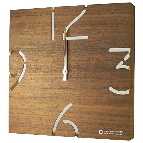 ヤマト工芸 PUZZLE 電波時計 YK10-102 ウォールナット