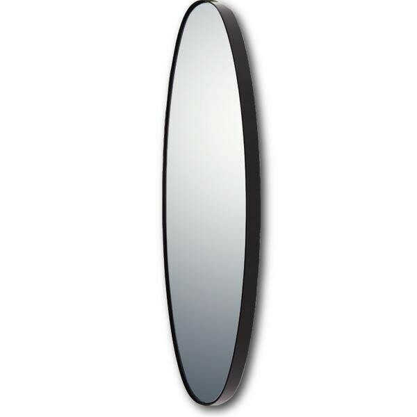 ユーパワー スリムライン ミラー オーバルロング(グロスブラック) SM-10052