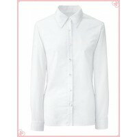 FOLK フォーク NUOVO 事務服 長袖ブラウス リファインドナチュラルストレッチ ホワイト FB75518-1(21号・23号) FOLK フォーク NUOVO 事務服 長袖ブラウス リファインドナチュラルストレッチ ホワイト FB75518-1(21号・23号)