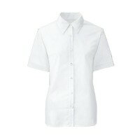 FOLK フォーク NUOVO 事務服 半袖ブラウス リファインドナチュラルストレッチ ホワイト FB71029-1