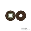 INAZUMA イナズマ 16mmロープ用縫い付けハトメ アンティークゴールド 20mm 4枚入 103 薄アイボリー BA-12-16AG