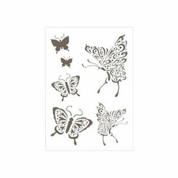 シール式ステンシル　蝶 8822-1004