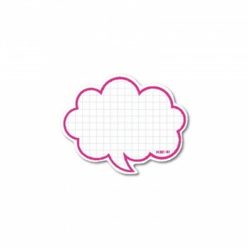 シモジマ HEIKO(ヘイコー) 007233101 抜型カード フキダシ SS ピンク 50枚入 1束