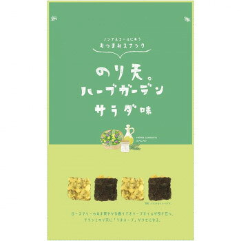 お酒を飲んだ時のような満足感を出すハーブハーブガーデンサラダ味にはローズマリーの爽快な香りが広がります。シンプルな味にひとさじハーブを加えて、おしゃれな味わいに仕上げました。内容量単品:60gサイズ単品:270×165×30mm個装サイズ：40×55×28cm重量個装重量：4880g仕様賞味期間：製造日より180日セット内容4個生産国日本栄養成分(100gあたり)エネルギー:578kcal、たんぱく質:7.3g、脂質:40.2g、炭水化物:46.9g、食塩相当量:3.0g原材料名称：海藻類加工品小麦粉(国内製造)、植物油、のり、でん粉、ハーブソルトシーズニング、食塩、砂糖、いか粉、乾燥卵白、あおさ/調味料(アミノ酸等)、甘味料(甘草、ステビア)、酸化防止剤(V.C)、香料、香辛料抽出物、(一部に小麦・卵・いかを含む)アレルギー表示卵、小麦、いか（原材料の一部に含んでいます）保存方法常温製造（販売）者情報まるか食品株式会社広島県尾道市美ノ郷町本郷455-10fk094igrjs