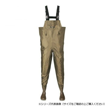 軽くて動きやすいチェスト丈のナイロンウェーダー軽くて動きやすいチェスト丈のナイロンウェーダーです。PP製肩ベルト+ゴムで肩への負担が軽減。※サイズは実寸の表示ではなく目安です。※体型は個人差がありますので、部分によりタルミ等が出る場合がございます。※個人の体質により着用時にかゆみ、かぶれ等皮膚に異常をきたすことがあります。その際はすぐに使用を中止し、専門の医師にご相談ください。サイズ個装サイズ：60×60×20cm重量個装重量：3000g素材・材質ナイロン70デニール仕様【サイズ目安】※実寸の表示ではなく目安です。胸囲:88〜91cm胴囲:92〜95cm腰囲:94〜97cm股下:68cm足:23.0〜23.5cm生産国中国fk094igrjs
