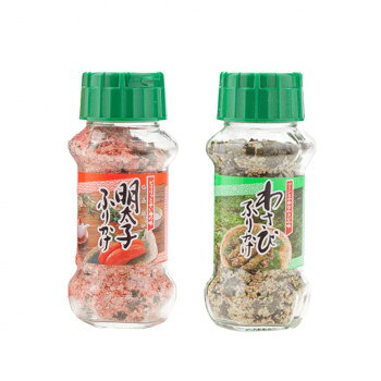 風味ゆたかなふりかけあたたかいご飯におむすび、お弁当にふりかけて、お召し上がりください。【明太子ふりかけ】ごはんのともとして定評のある明太子(すけとうだらの卵)をふりかけにしました。【わさびふりかけ】わさびの辛さをいかした、カルシウム豊富なわさびふりかけです。乾燥わさび茎を使用し、鰹・胡麻・海苔で風味を高めています。内容量明太子ふりかけ(85g)・わさびふりかけ(85g)×各15個サイズ個装サイズ：34.8×17.2×43.5cm重量個装重量：12000g仕様賞味期間：製造日より360日生産国日本栄養成分栄養成分表(100g当たり)【明太子ふりかけ】熱量:322kcal、たんぱく質:8.8g、脂質:0.6g、炭水化物:70.4g、食塩相当量:13.5g【わさびふりかけ】熱量:359kcal、たんぱく質:13.1g、脂質:12.6g、炭水化物:48.3g、食塩相当量:19.8g、カルシウム:690mg原材料名称：ふりかけ【明太子ふりかけ】でん粉(国内製造)、ぶどう糖、ポテトフレーク、食塩、パン粉、発酵調味料、青のり風味顆粒、辛子明太子、オキアミエキス、砂糖、醤油、のり、香辛料、鰹節粉末、デキストリン、鰹エキス粉末、トマトパウダー、かつお風味調味料、蛋白加水分解物/加工でん粉、調味料(アミノ酸等)、着色料(カロチノイド、ラック、紅麹、カラメル)、香料、酸味料、香辛料、甘味料(ステビア、カンゾウ)、(一部に乳成分・小麦・大豆を含む)アレルギー表示乳、小麦、ごま、さば、大豆（原材料の一部に含んでいます）保存方法直射日光などの高温や多湿を避けて、保存してください。製造（販売）者情報製造者:株式会社みなり広島県東広島市河内町下河内636fk094igrjs