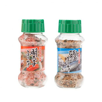 風味ゆたかなふりかけあたたかいご飯におむすび、お弁当にふりかけて、お召し上がりください。【明太子ふりかけ】ごはんのともとして定評のある明太子(すけとうだらの卵)をふりかけにしました。【鰹ふりかけ】茶色を基調とした色合いで、鰹のイメージ及び風味を生かしたカルシウム豊富なふりかけです。ごま・のりで風味を高めています。内容量明太子ふりかけ(85g)・鰹ふりかけ(80g)×各15個サイズ個装サイズ：34.8×17.2×43.5cm重量個装重量：12000g仕様賞味期間：製造日より360日生産国日本栄養成分栄養成分表(100g当たり)【明太子ふりかけ】熱量:322kcal、たんぱく質:8.8g、脂質:0.6g、炭水化物:70.4g、食塩相当量:13.5g【鰹ふりかけ】熱量:394kca、たんぱく質:25.0g、脂質:13.8g、炭水化物:42.5g、食塩相当量:11.6g原材料名称：ふりかけ【明太子ふりかけ】でん粉(国内製造)、ぶどう糖、ポテトフレーク、食塩、パン粉、発酵調味料、青のり風味顆粒、辛子明太子、オキアミエキス、砂糖、醤油、のり、香辛料、鰹節粉末、デキストリン、鰹エキス粉末、トマトパウダー、かつお風味調味料、蛋白加水分解物/加工でん粉、調味料(アミノ酸等)、着色料(カロチノイド、ラック、紅麹、カラメル)、香料、酸味料、香辛料、甘味料(ステビア、カンゾウ)、(一部に乳成分・小麦・大豆を含む)【鰹ふりかけ】炒りごま(国内製造)、鰹風味顆粒(乳糖、食塩、鰹節粉末、砂糖、その他)、鰹削り節、ポテトフレーク、脱脂小麦胚芽、砂糖、醤油、ぶどう糖、発酵調味料、食塩、あおさ、のり、でん粉、デキストリン、蛋白加水分解物/調味料(アミノ酸等)、加工でん粉、貝Ca、カラメル色素、酸化防止剤(V.E)、酸味料、甘味料(カンゾウ、ステビア)、(一部に乳成分・小麦・さば・大豆・豚肉・ゼラチン・ごまを含む)アレルギー表示乳、小麦、ごま、さば、大豆、豚肉、ゼラチン（原材料の一部に含んでいます）保存方法直射日光などの高温や多湿を避けて、保存してください。製造（販売）者情報製造者:株式会社みなり広島県東広島市河内町下河内636fk094igrjs
