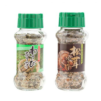 風味ゆたかなふりかけあたたかいご飯におむすび、お弁当にふりかけて、お召し上がりください。【わさびふりかけ】わさびの辛さをいかした、カルシウム豊富なわさびふりかけです。乾燥わさび茎を使用し、鰹・胡麻・海苔で風味を高めています。【松茸ふりかけ】松茸の風味をいかしたふりかけです。ごま・のりで風味を高めています。内容量わさびふりかけ(85g)・松茸ふりかけ(85g)×各15個サイズ個装サイズ：34.8×17.2×43.5cm重量個装重量：12000g仕様賞味期間：製造日より360日生産国日本栄養成分栄養成分表(100g当たり)【わさびふりかけ】熱量:359kcal、たんぱく質:13.1g、脂質:12.6g、炭水化物:48.3g、食塩相当量:19.8g、カルシウム:690mg【松茸ふりかけ】熱量:393kcal、たんぱく質:14.8g、脂質:12.4g、炭水化物:55.6g、食塩相当量:11.4g原材料名称：ふりかけ【わさびふりかけ】炒りごま(国内製造)、わさび顆粒(食塩、でん粉、乳糖、砂糖、その他)、ポテトフレーク、鰹風味顆粒(乳糖、食塩、鰹節粉末、砂糖、その他)、ぶどう糖、脱脂小麦胚芽、のり、食塩、でん粉、あおさ、砂糖、ほうれん草粉末、鰹節粉末、デキストリン、乾燥わさび茎、醤油/調味料(アミノ酸等)、加工でん粉、香料、貝Ca、着色料(カラメル、カロチノイド、紅花黄、クチナシ)、(一部に乳成分・小麦・さば・大豆・ごまを含む)【松茸ふりかけ】炒りごま(国内製造)、松茸風味顆粒(乳糖、食塩、砂糖、でん粉、その他)、ポテトフレーク、鰹風味顆粒(乳糖、食塩、鰹節粉末、砂糖、その他)、ぶどう糖、脱脂小麦胚芽、のり、食塩、椎茸粉末、あおさ、醤油、乾燥椎茸、塩蔵まつたけ、デキストリン、砂糖/調味料(アミノ酸等)、加工でん粉、貝Ca、香料、カラメル色素、甘味料(ステビア、カンゾウ)、(一部に乳成分・小麦・さば・大豆・まつたけ・ごまを含む)アレルギー表示乳、小麦、ごま、さば、大豆、まつたけ（原材料の一部に含んでいます）保存方法直射日光などの高温や多湿を避けて、保存してください。製造（販売）者情報製造者:株式会社みなり広島県東広島市河内町下河内636fk094igrjs