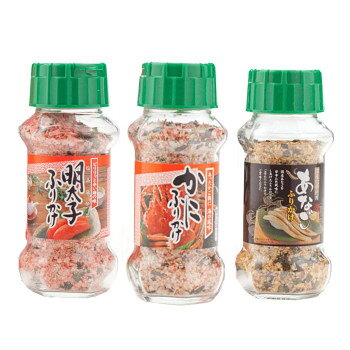 風味ゆたかなふりかけごはんのおともとして、あたたかいご飯やおむすび、お弁当に振りかけてお召し上がりください。【明太子ふりかけ】ごはんのともとして定評のある明太子(すけとうだらの卵)をふりかけにしました。【かにふりかけ】赤色を基調とした色合いで、蟹のイメージ及び風味をいかし、ごま・のり風味を高め、卵殻Caを添加したふりかけです。【あなごふりかけ】国産あなごをふりかけにしました。甘からいたれ風味のふりかけです。内容量明太子ふりかけ(85g)・かにふりかけ(85g)・あなごふりかけ(80g)×各10個サイズ個装サイズ：34.8×17.2×43.5cm重量個装重量：12000g仕様賞味期間：製造日より360日生産国日本栄養成分栄養成分表(100g当たり)【明太子ふりかけ】熱量 :322kcal　たんぱく質:8.8g　脂質 :0.6g　炭水化物:70.4g　食塩相当量:13.5g【かにふりかけ】熱量 :403kcal　たんぱく質:13.8g　脂質 :12.1g　炭水化物:59.8g　食塩相当量:8.6g　カルシウム:510mg【国産あなごふりかけ】熱量 :389kcal　たんぱく質:10.3g　脂質 :9.0g　炭水化物:66.6g　食塩相当量:8.6g原材料名称：ふりかけ【明太子ふりかけ】でん粉(国内製造)、ぶどう糖、ポテトフレーク、食塩、パン粉、発酵調味料、青のり風味顆粒、辛子明太子、オキアミエキス、砂糖、醤油、のり、香辛料、鰹節粉末、デキストリン、鰹エキス粉末、トマトパウダー、かつお風味調味料、蛋白加水分解物/加工でん粉、調味料(アミノ酸等)、着色料(カロチノイド、ラック、紅麹、カラメル)、香料、酸味料、香辛料、甘味料(ステビア、カンゾウ)、(一部に乳成分・小麦・大豆を含む)【かにふりかけ】ポテトフレーク(アメリカ製造、バングラデシュ製造)、ごま、カニ風味顆粒(麦芽糖、でん粉、デキストリン、食塩、カニエキス、その他)、ぶどう糖、海老風味顆粒(コーンスターチ、乳糖、砂糖、その他)、乾燥かに風味かまぼこ(スケトウダラすり身、卵白、馬鈴薯澱粉、植物油脂、食塩、魚介エキス)、鮭風味顆粒、食塩、のり、でん粉、醤油、砂糖、デキストリン、ほうれん草粉末、トマトパウダー/調味料(アミノ酸等)、着色料(ラック、紅麹、カロチノイド、カラメル)、ソルビトール、卵殻Ca、加工でん粉、pH調整剤、香料、酸化防止剤(V.E)、甘味料(ステビア、カンゾウ)、(一部に卵・乳成分・小麦・えび・かに・さけ・大豆・豚肉・ゼラチン・ごまを含む)【国産あなごふりかけ】ポテトフレーク(アメリカ製造、バングラデシュ製造)、でん粉、ぶどう糖、ごま、食塩、砂糖、乾燥卵黄、醤油、発酵調味料、のり、煮あなご(あなご、砂糖、その他)、デキストリン、鰹節粉末、オキアミエキス、粉末醤油、乾燥ネギ、かつおエキス粉末、香辛料、野菜エキスパウダー、蛋白加水分解物/加工でん粉、調味料(アミノ酸等)、着色料(カラメル、クチナシ、紅麹)、貝Ca、甘味料(カンゾウ、ステビア、アセスルファムK)、酸化防止剤(V.E)、香料、酸味料、(一部に卵・小麦・大豆・ゼラチン・ごまを含む)アレルギー表示卵、乳、小麦、えび、かに、ごま、さけ、大豆、豚肉、ゼラチン（原材料の一部に含んでいます）保存方法直射日光などの高温や多湿を避けて、保存してください。製造（販売）者情報製造者:株式会社みなり広島県東広島市河内町下河内636fk094igrjs
