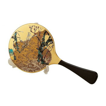 まえじゅう漆器 光琳梅 手鏡・スタンド付 5L-518