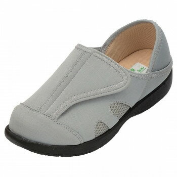 神戸生絲 コベス あし笑顔/かかとが踏めるルームシューズL KT-1 グレー