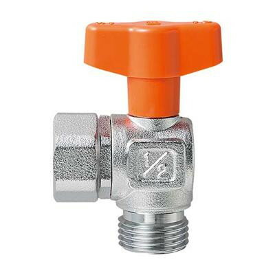 三栄 SANEI ナット付アングルボールバルブ V6271-13