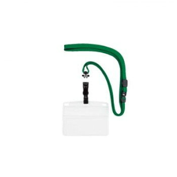 オープン工業 吊り下げ名札 脱着式ヨコ名刺 10枚 緑 NL-5-GN