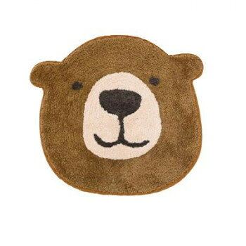 クマの表情がかわいいマット!つぶらな瞳の優しい表情が気持ちを穏やかにしてくれそうなクマのフェイスマットです。※お手入れの際は手洗いでお願いします。※洗濯機のご使用はできません。※色落ちすることがありますので他の商品と分けてお洗いください。※繊維の抜け、多少の縮みなどが生じることがあります。※モニターの設定などにより、実際の商品と色味や素材の見え方が異なる場合がございます。あらかじめ、ご了承ください。サイズ約40×45cm個装サイズ：40×25×5cm重量個装重量：300g素材・材質コットン80%、ポリエステル10%、レーヨン5%、その他5%生産国インドfk094igrjs