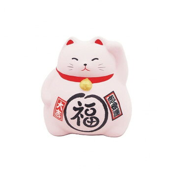とってもキュートな風水貯金箱招き猫の形の貯金箱です。右手をあげている招き猫は「お金」を招き、左手をあげているのは「人」を招くといわれています。人はお金をもたらしてくれます。そして、あげた手が大きければ大きいほど、高ければ高いほど大きく遠くからも福を呼ぶといわれています。サイズH9cm個装サイズ：6×6×8cm重量150g個装重量：70g素材・材質陶器生産国日本fk094igrjs