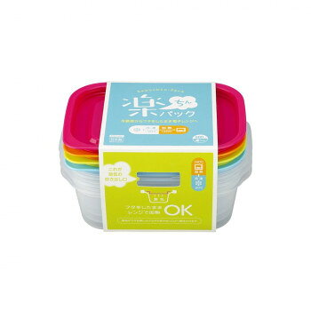 イノマタ化学 楽ちんパック 角型 600ml 4色組