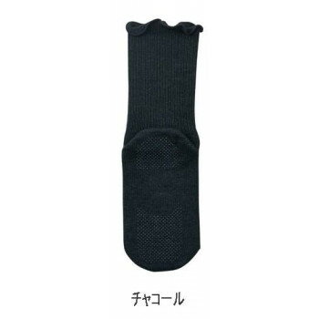 神戸生絲　コベス　極上しめつけません特大(綿混)滑止付22-32cm 4697 チャコール