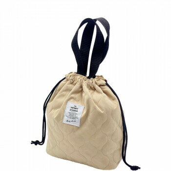 ティーライフ ヘンリースタジオ キルトランチ巾着 ベージュ 74465